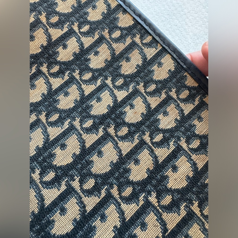 Dior Blue and Tan Clutch - Picture 7 of 16
